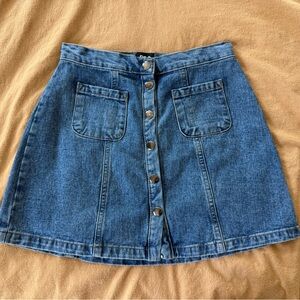 BDG Blue Denim A-Line Skirt size small